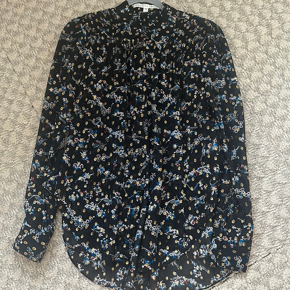 Veronica. Beard Silk Blouse